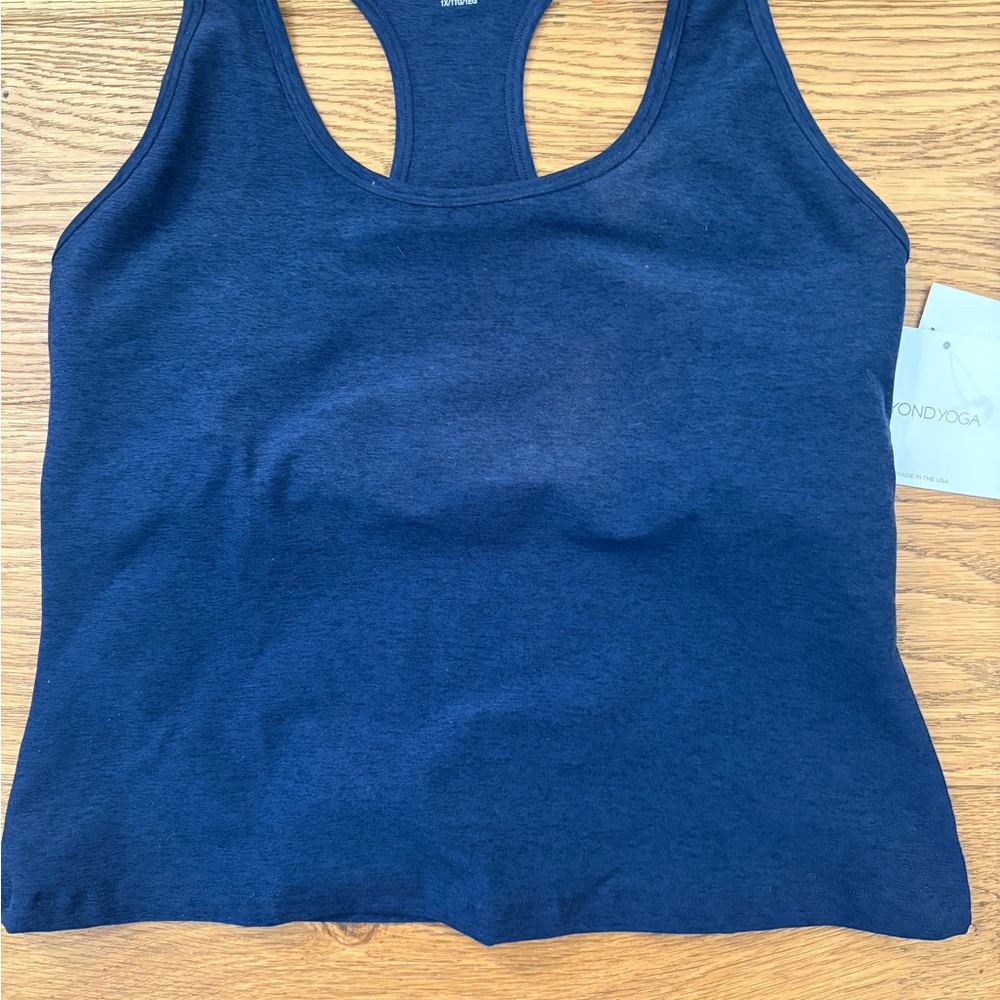 Spacedye Step Up Racerback Tank -Navy